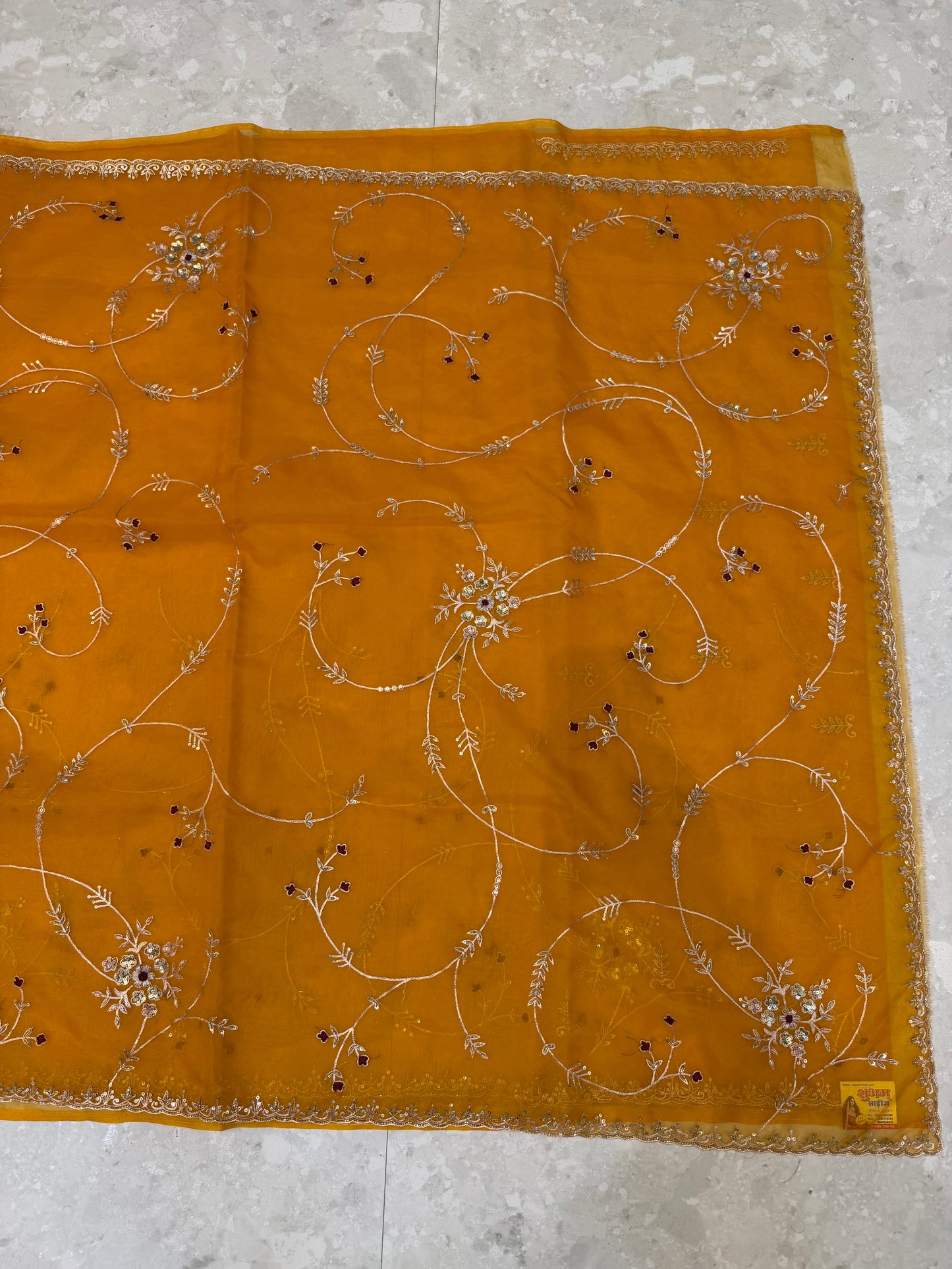 Vintage Work Saree