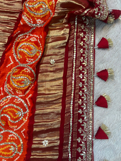 10 Lakri Patta Gaji Silk