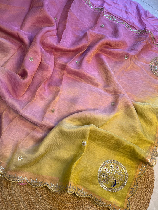 Ombre Tissue Weaving