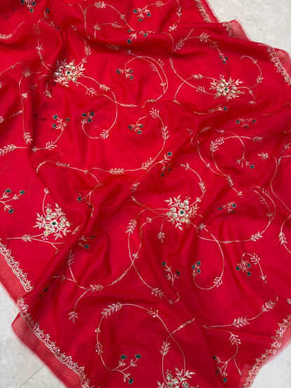 Vintage Work Saree
