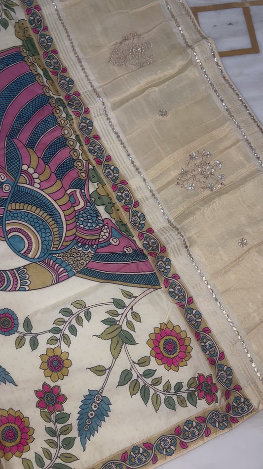 Kalamkaari x Multi Color Bandhani