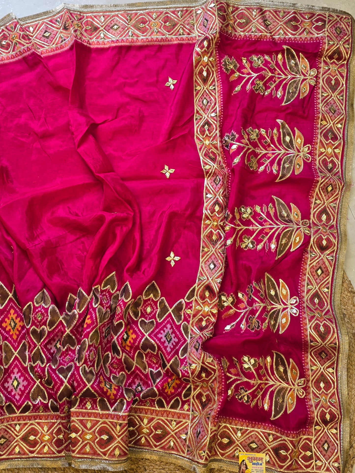Patola x Charkhi Gota Saree