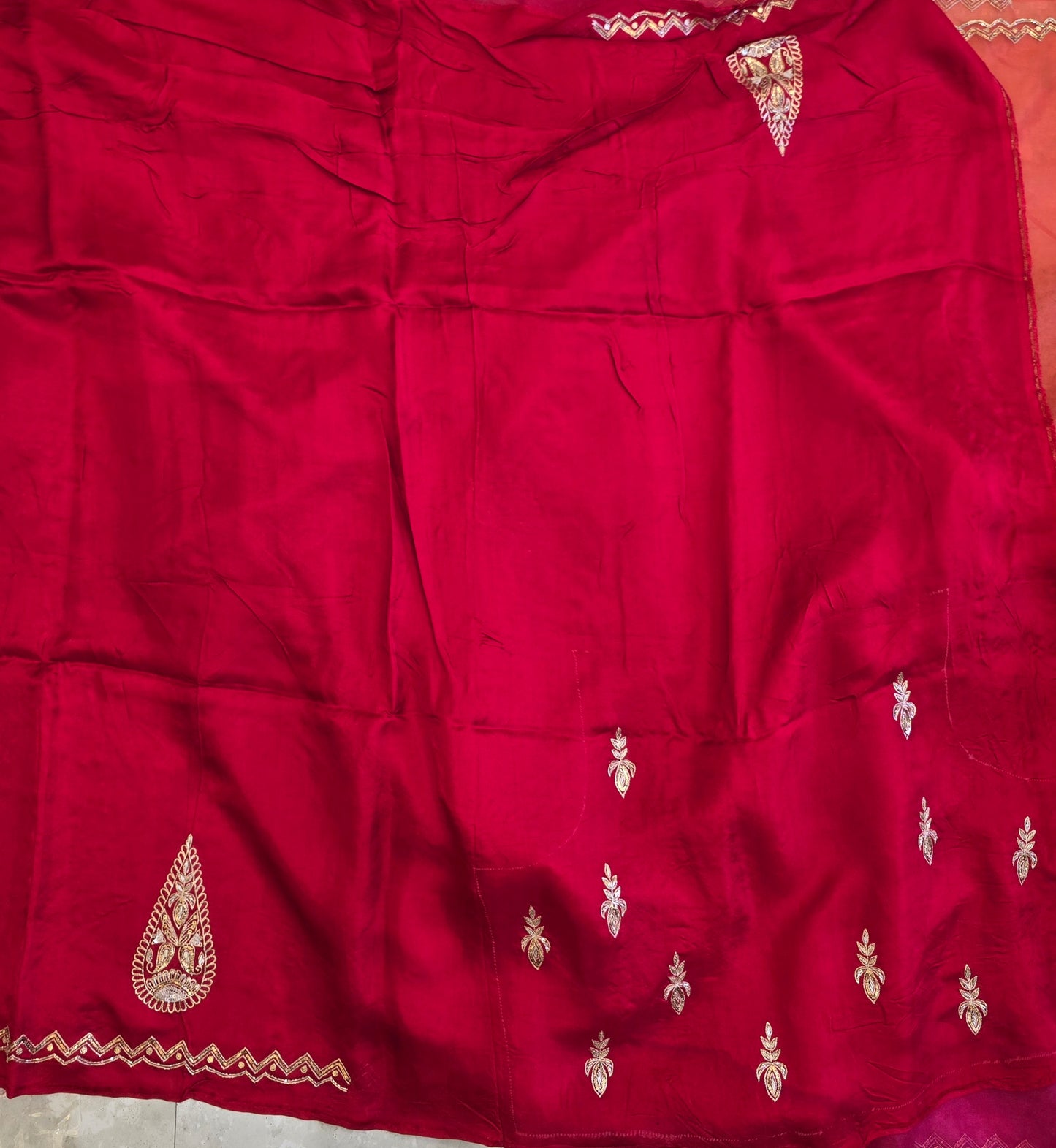 Organza Vintage Hand Work Saree