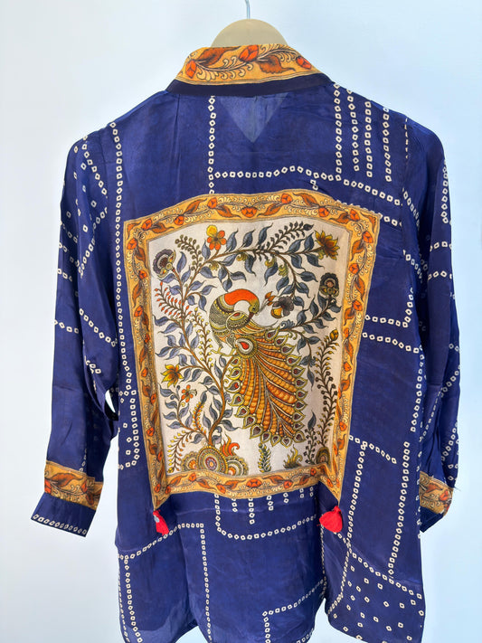 Bandhani Kalamkaari Print Shirt