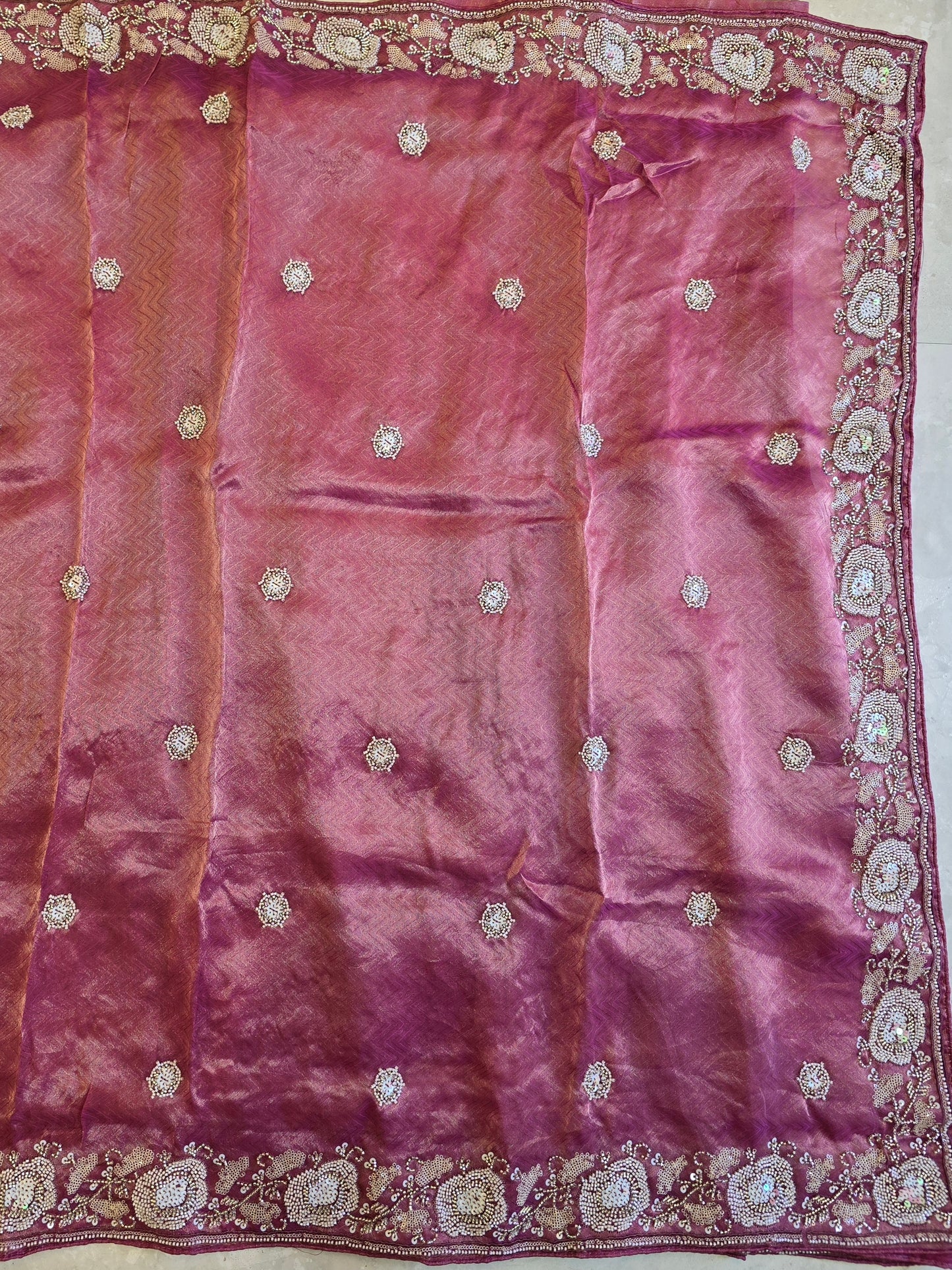 Tissue Work Saree