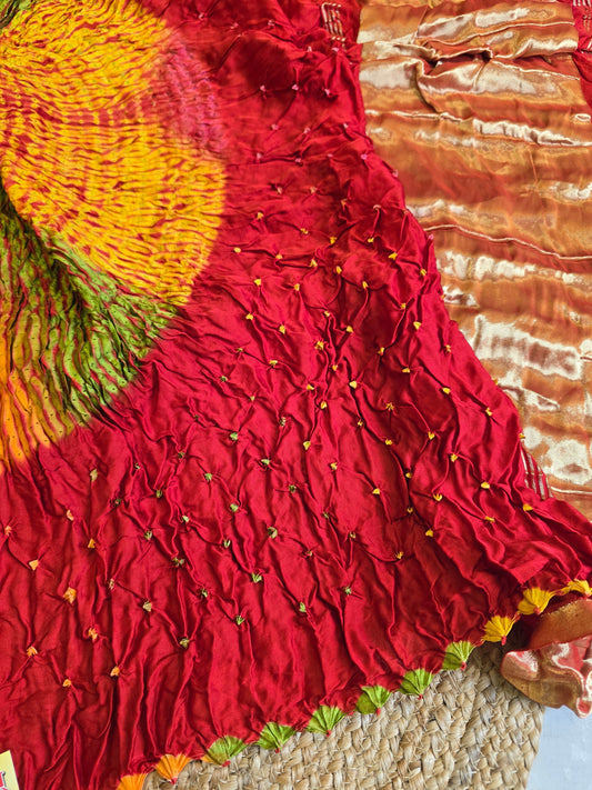 Bandhani x Sibori Saree
