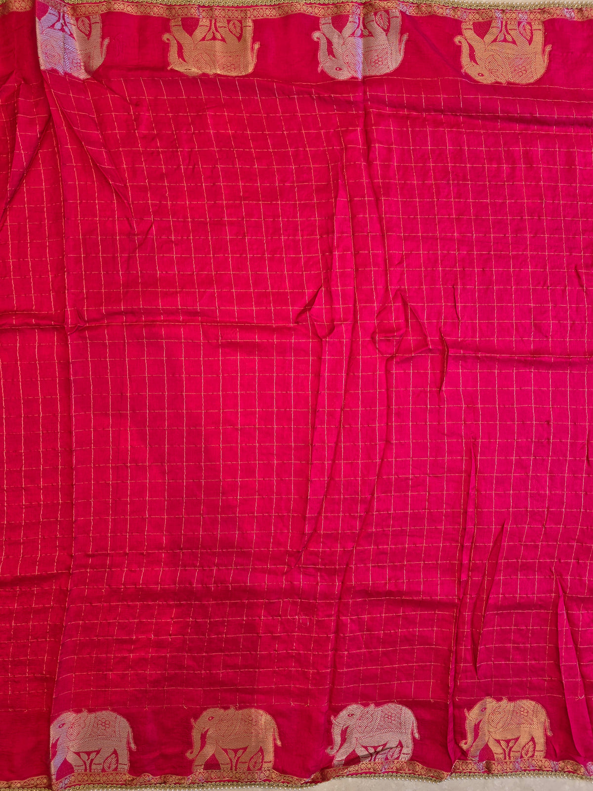 Elephant Motifs Saree