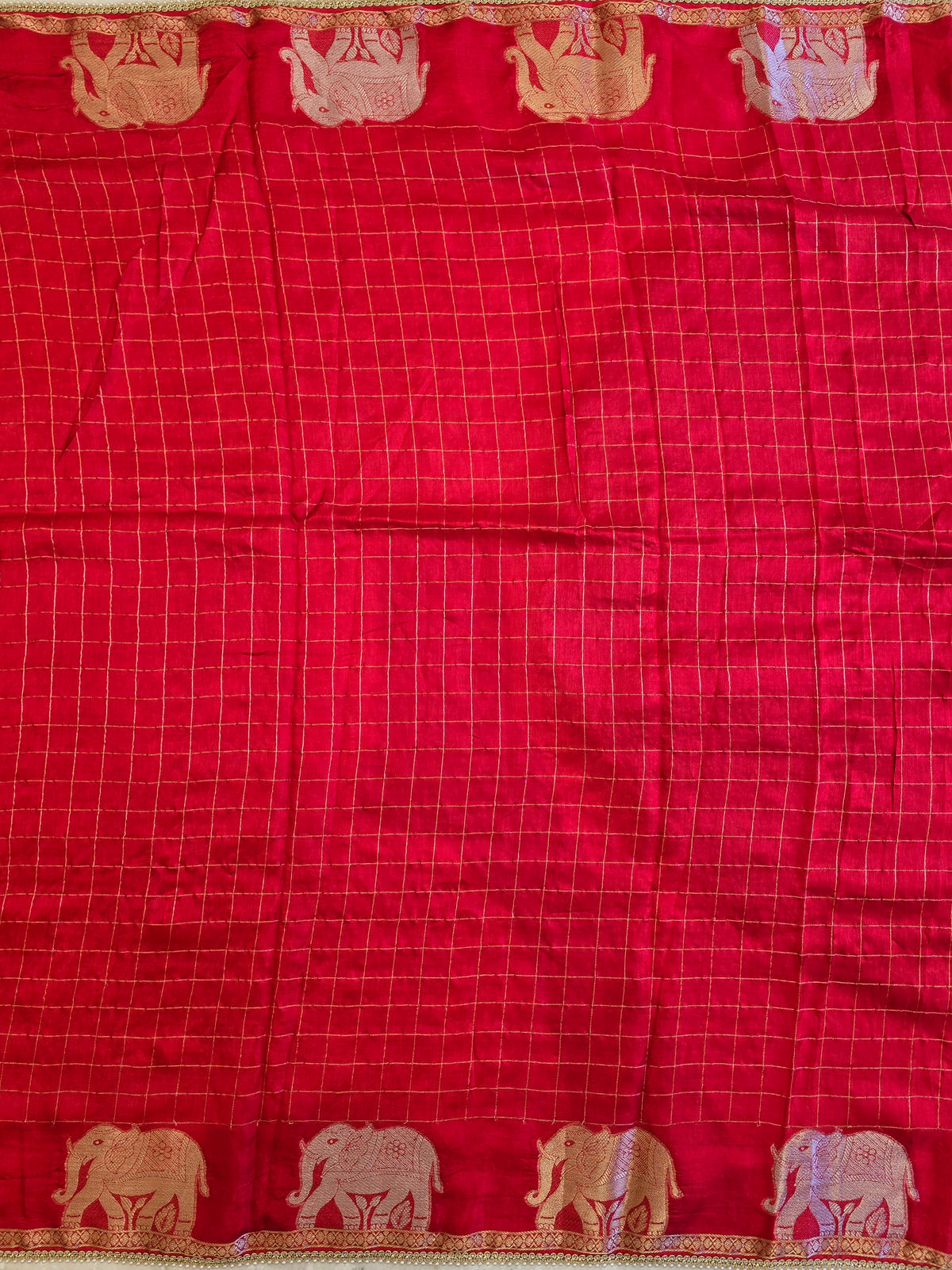 Elephant Motifs Saree