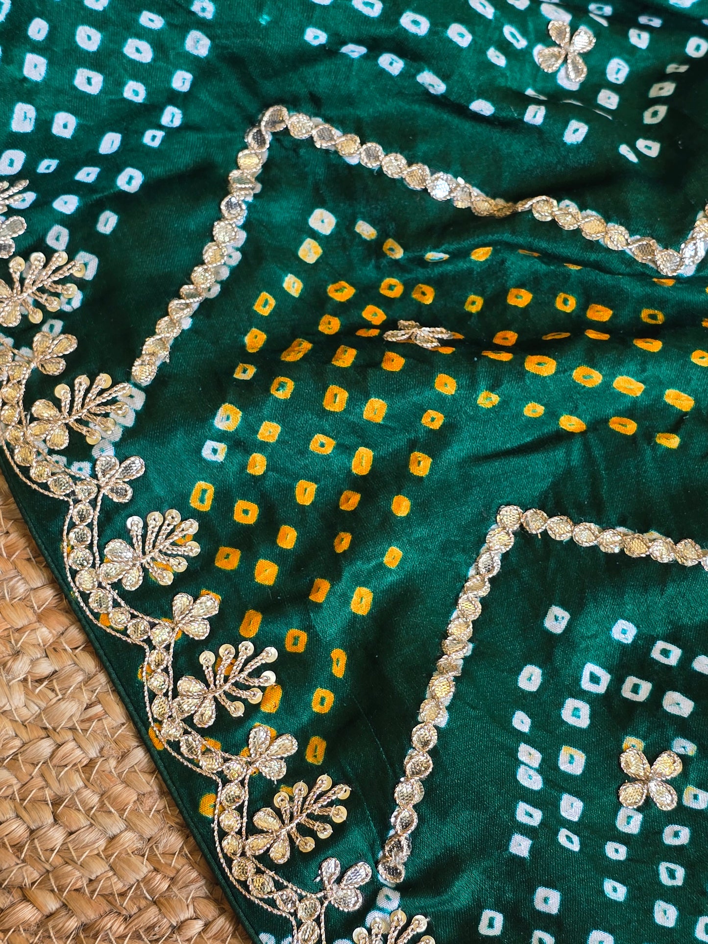 Pure Bandhani Saree