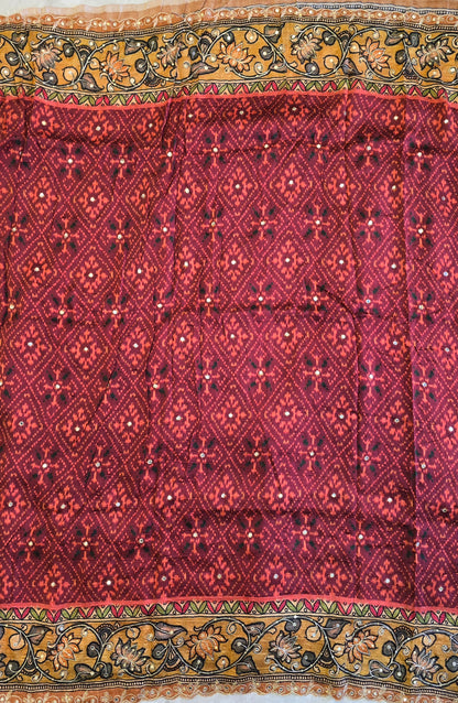 Patola x Kalamkaari Saree