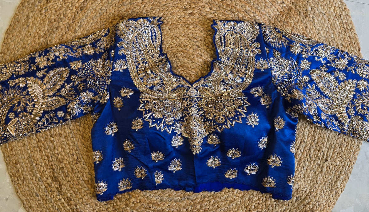 Pure Kora Silk Heavy Blouse Saree