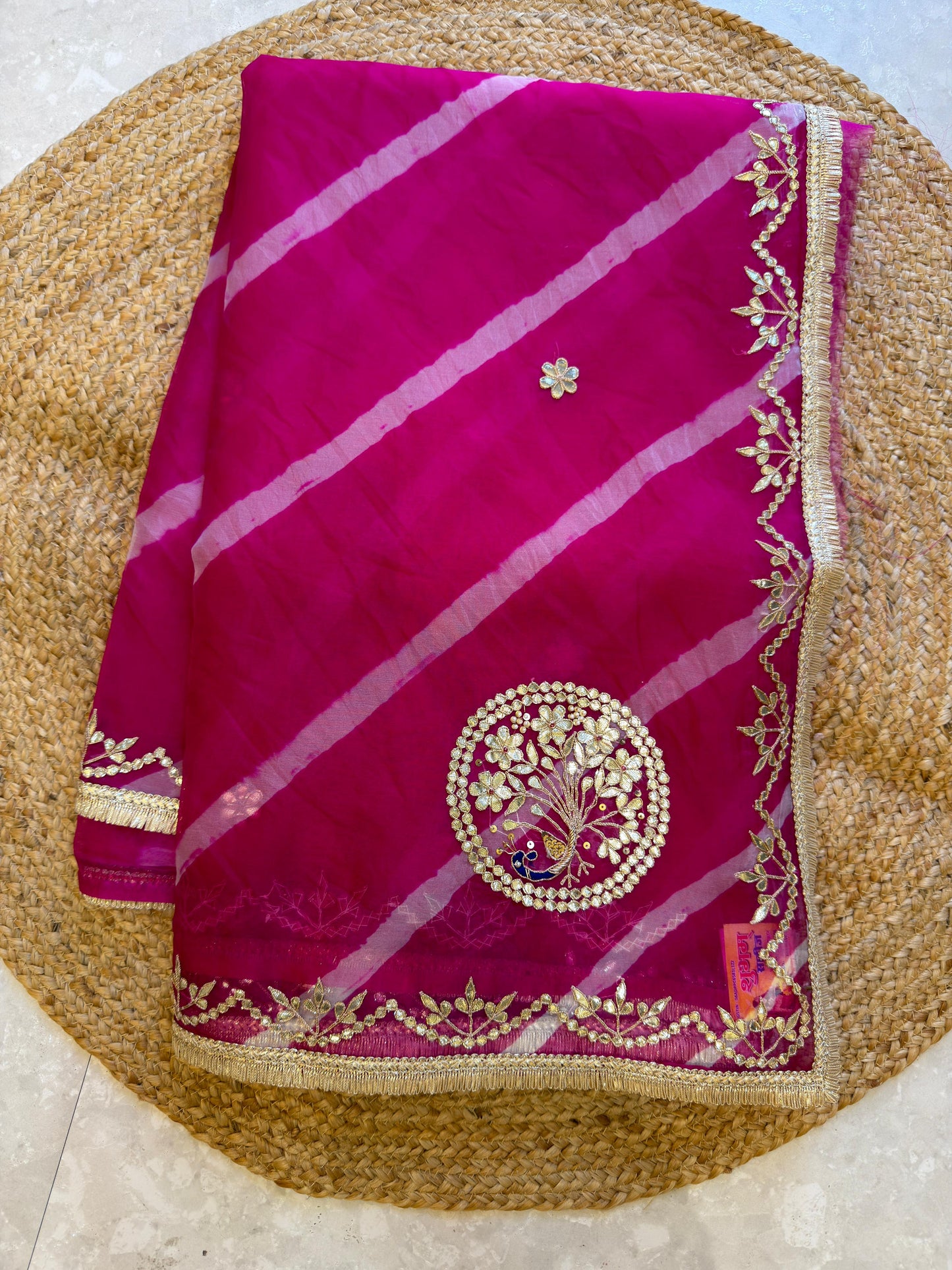 Organza Lehriya Saree