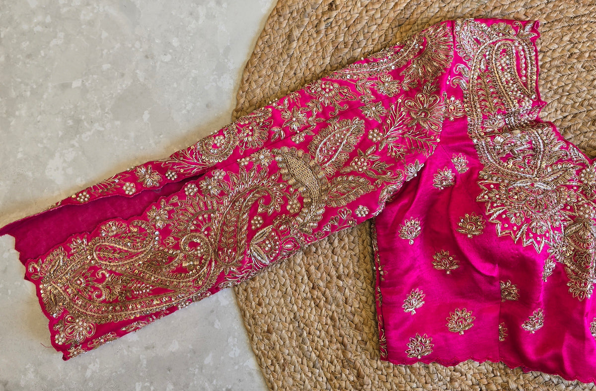 Pure Kora Silk Heavy Blouse Saree