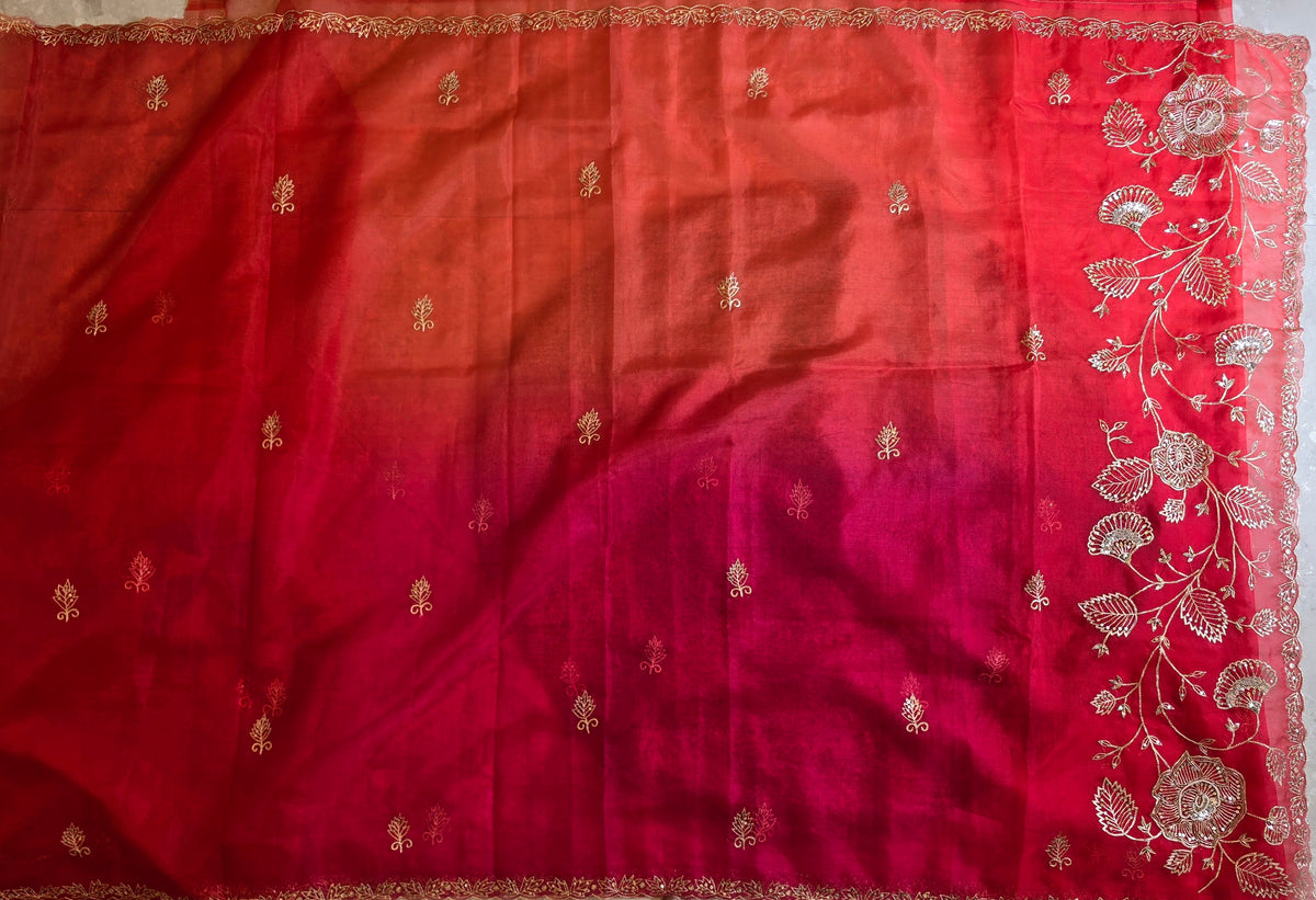 Vintage Work Saree