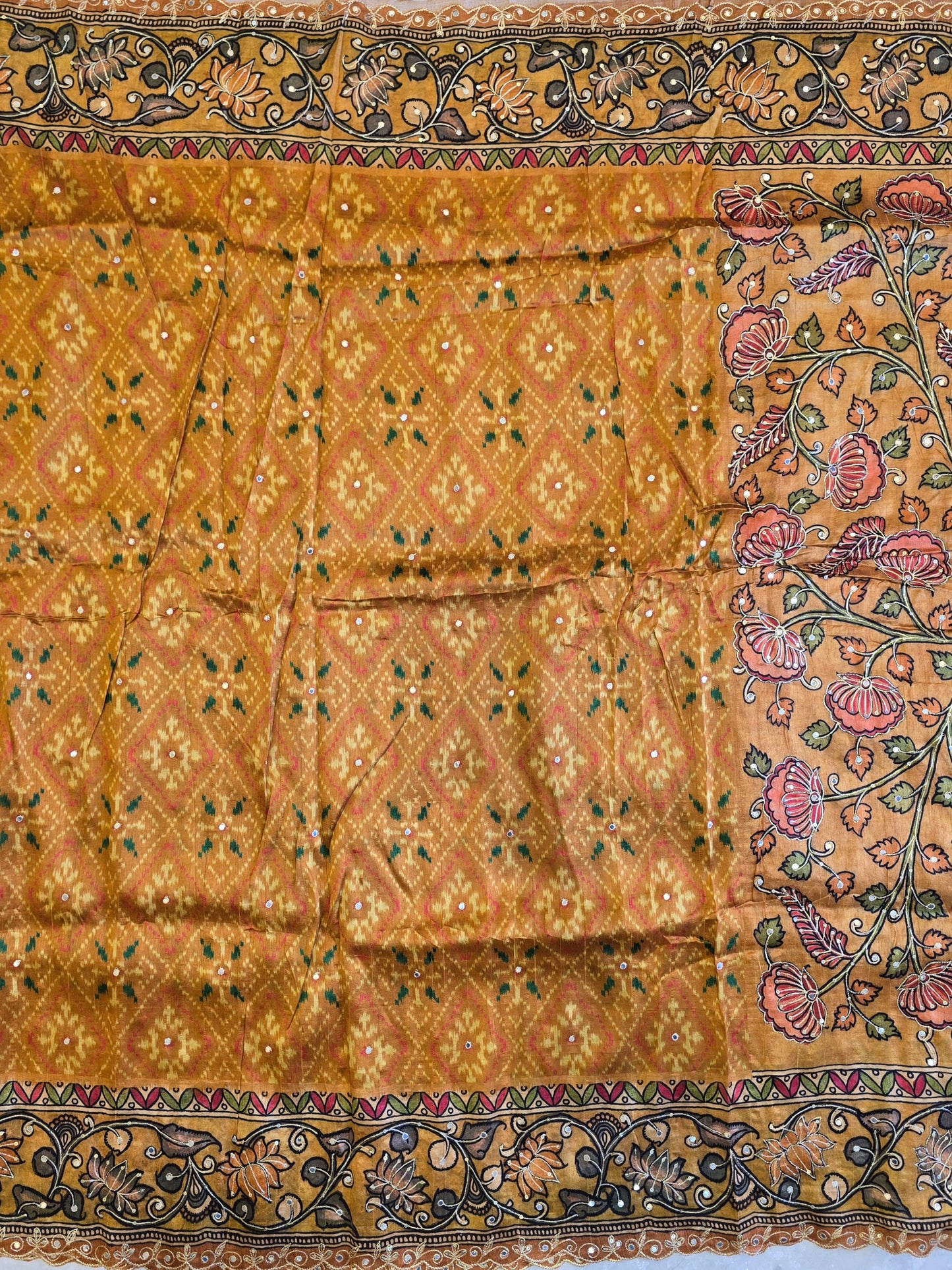 Patola x Kalamkaari Saree