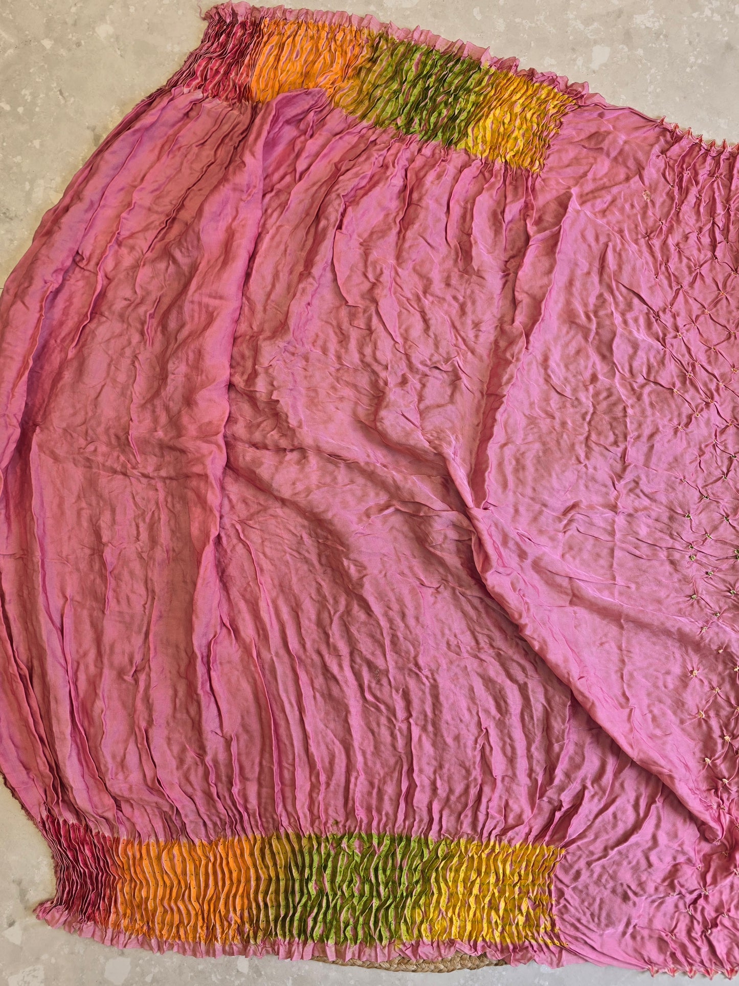 Bandhani x Sibori Saree