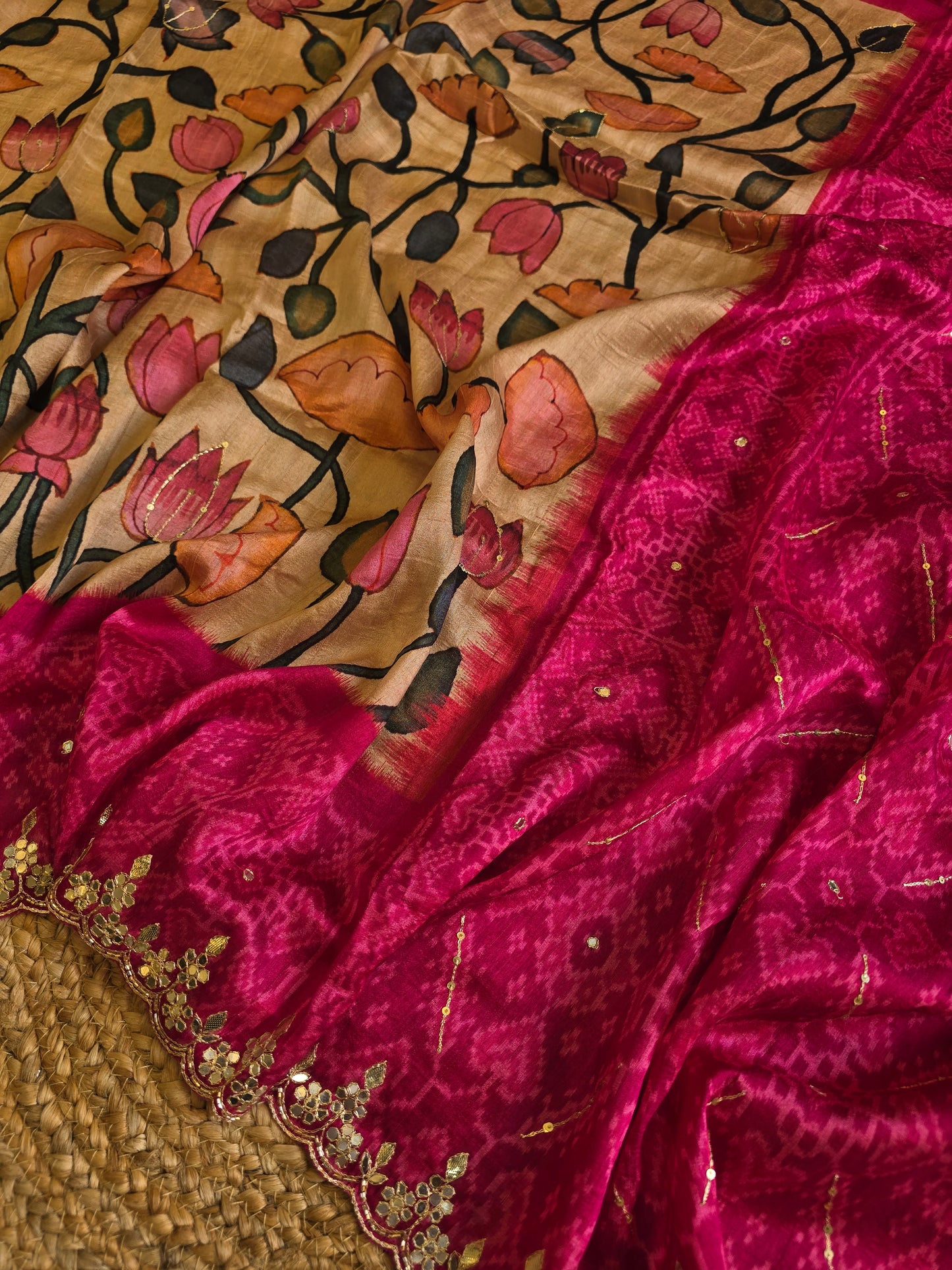 Kalamkaari x Patola Saree