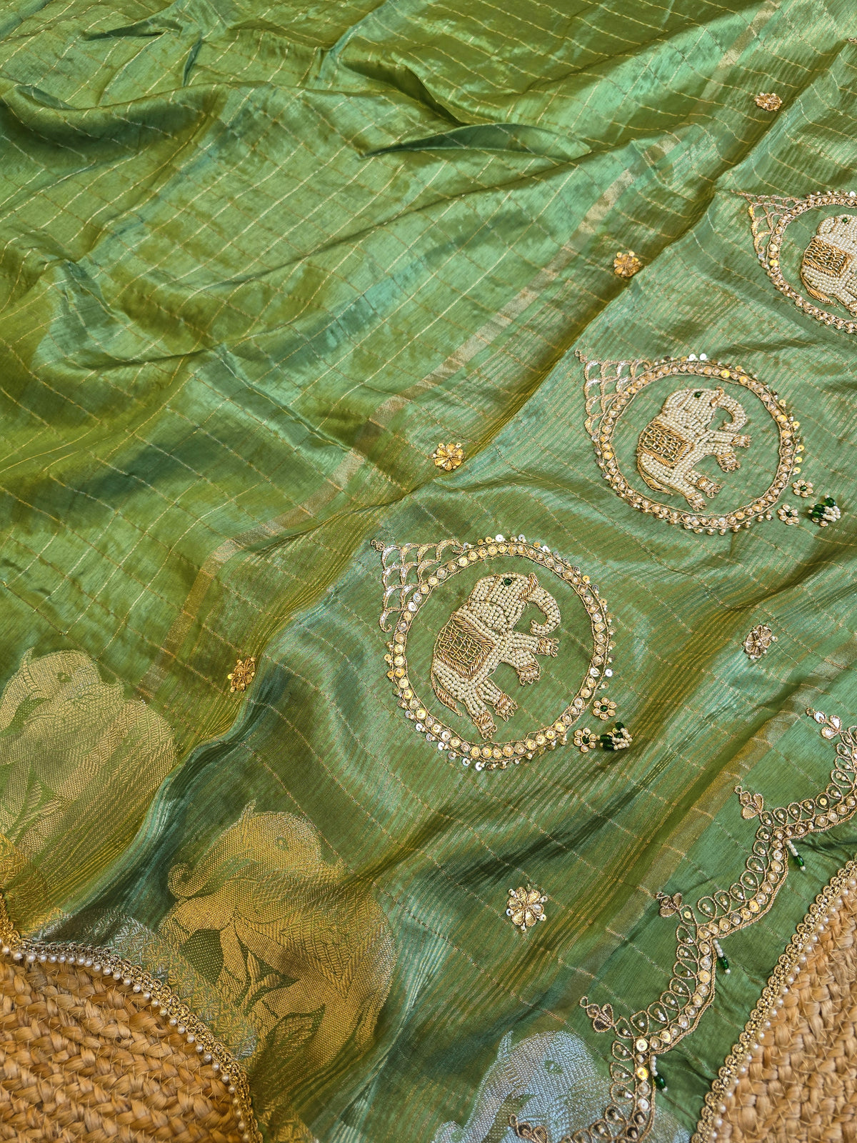 Elephant Motifs Saree