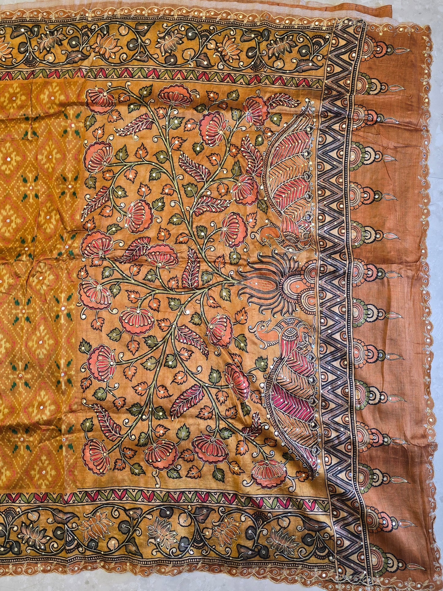 Patola x Kalamkaari Saree