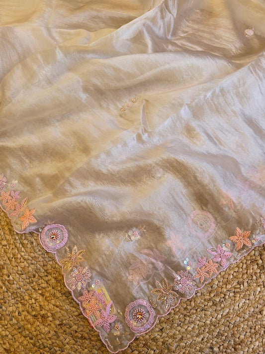 Tissue Saree For Sangeet And Carnival - 2