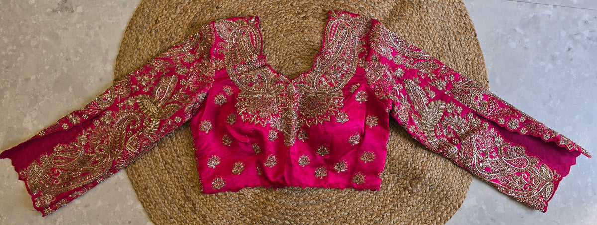 Pure Kora Silk Heavy Blouse Saree