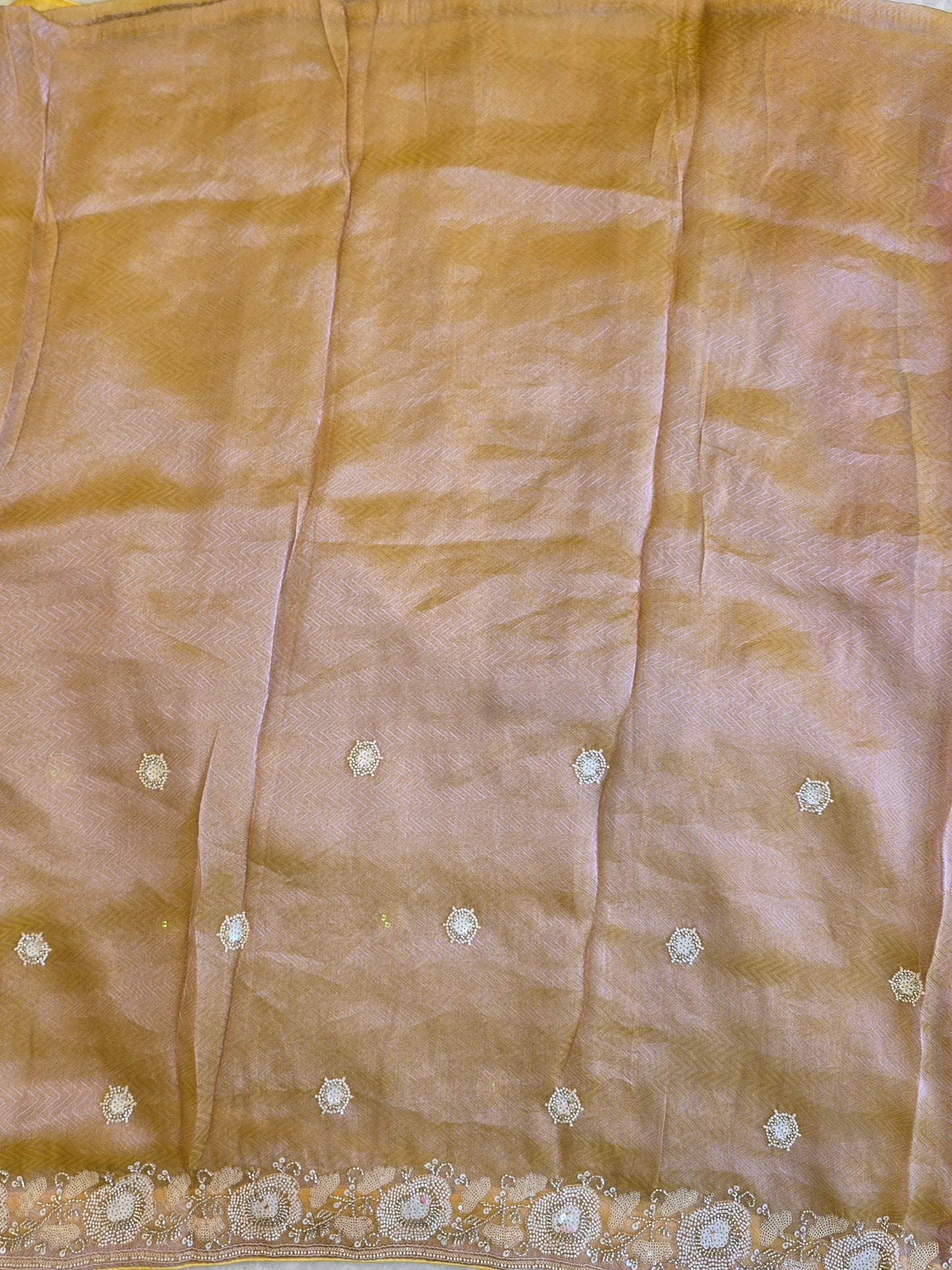 Tissue Work Saree