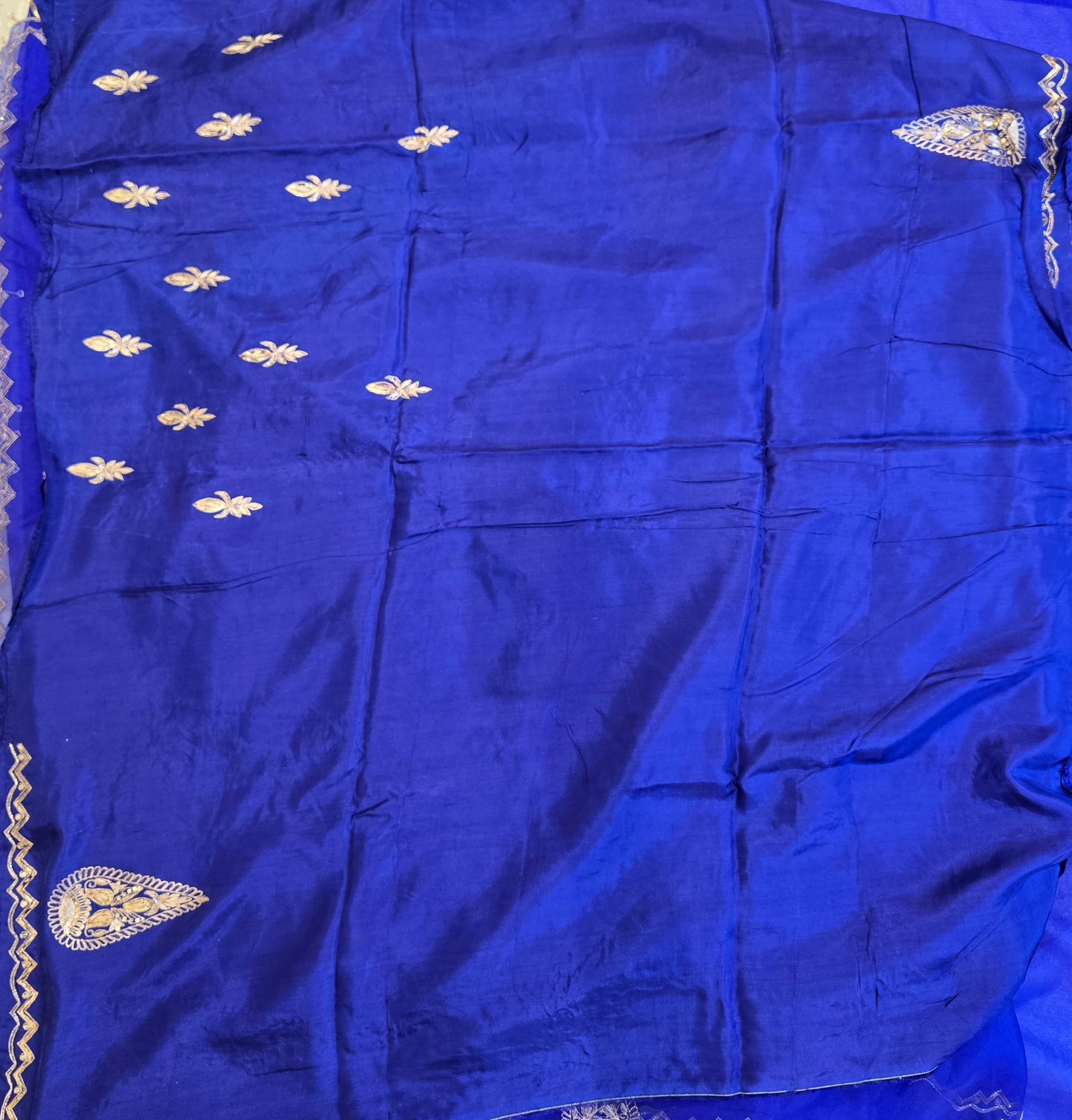 Organza Vintage Hand Work Saree