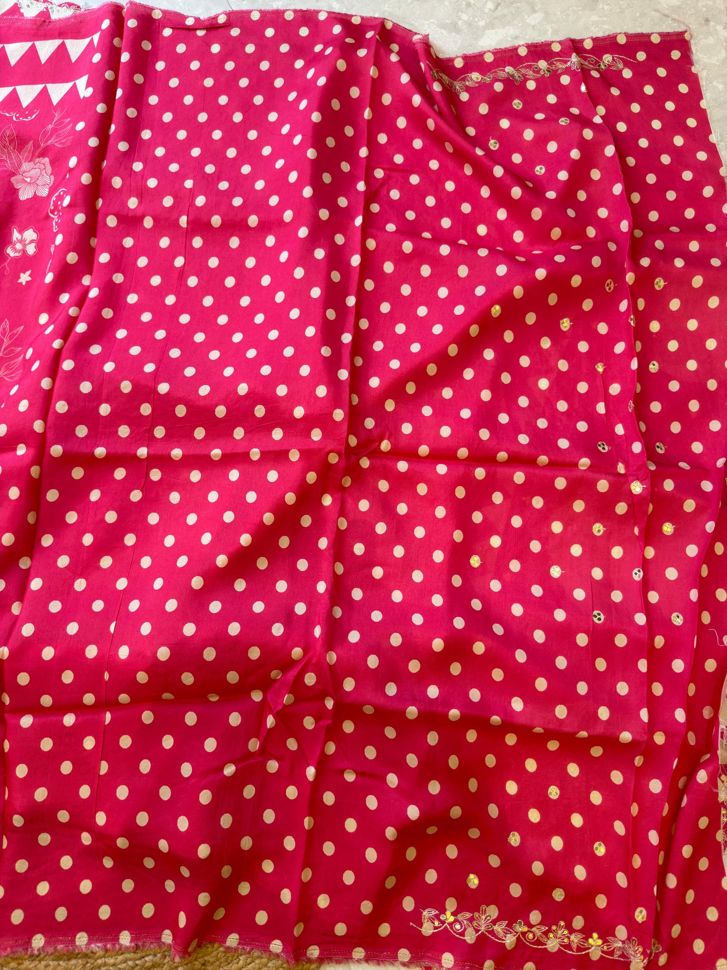 Floral Handwork Saree