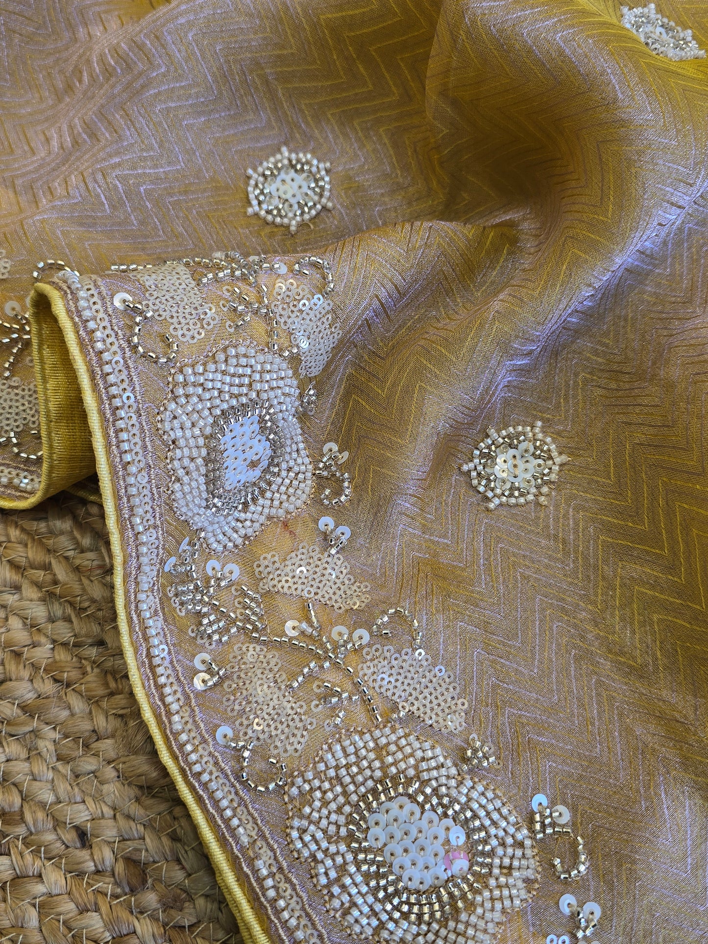 Tissue Work Saree