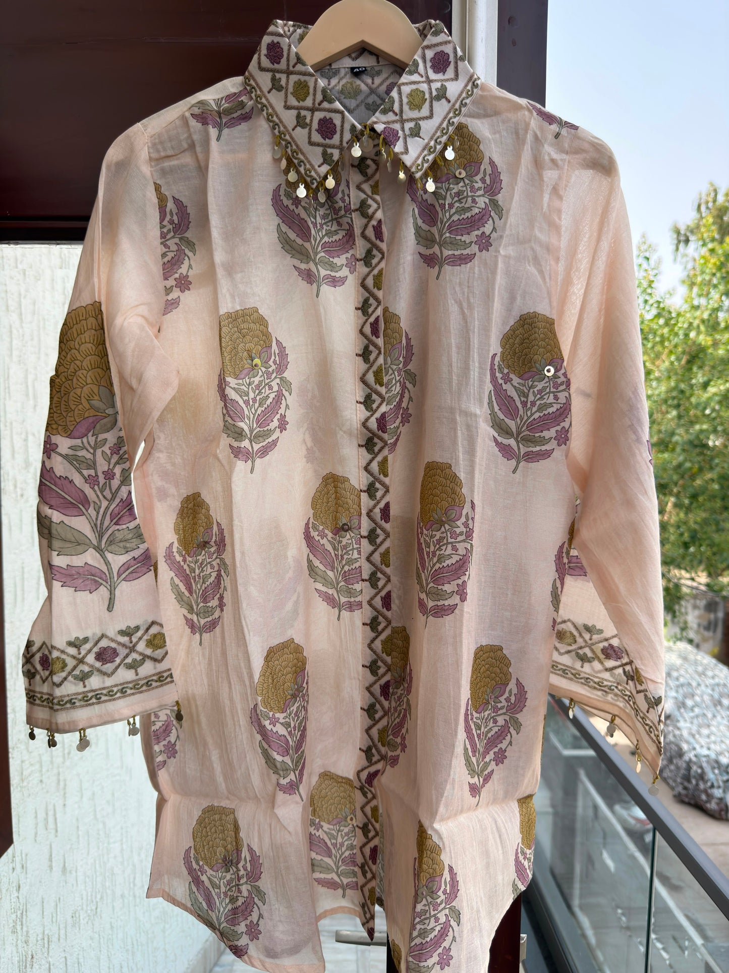 Pure Mul Chanderi Shirt