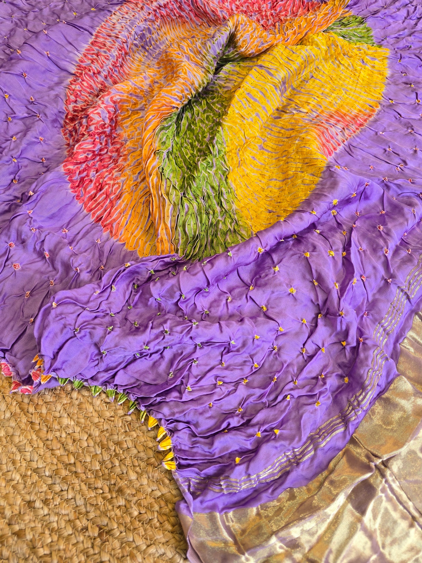 Bandhani x Sibori Saree