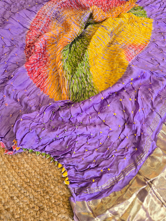 Bandhani x Sibori Saree