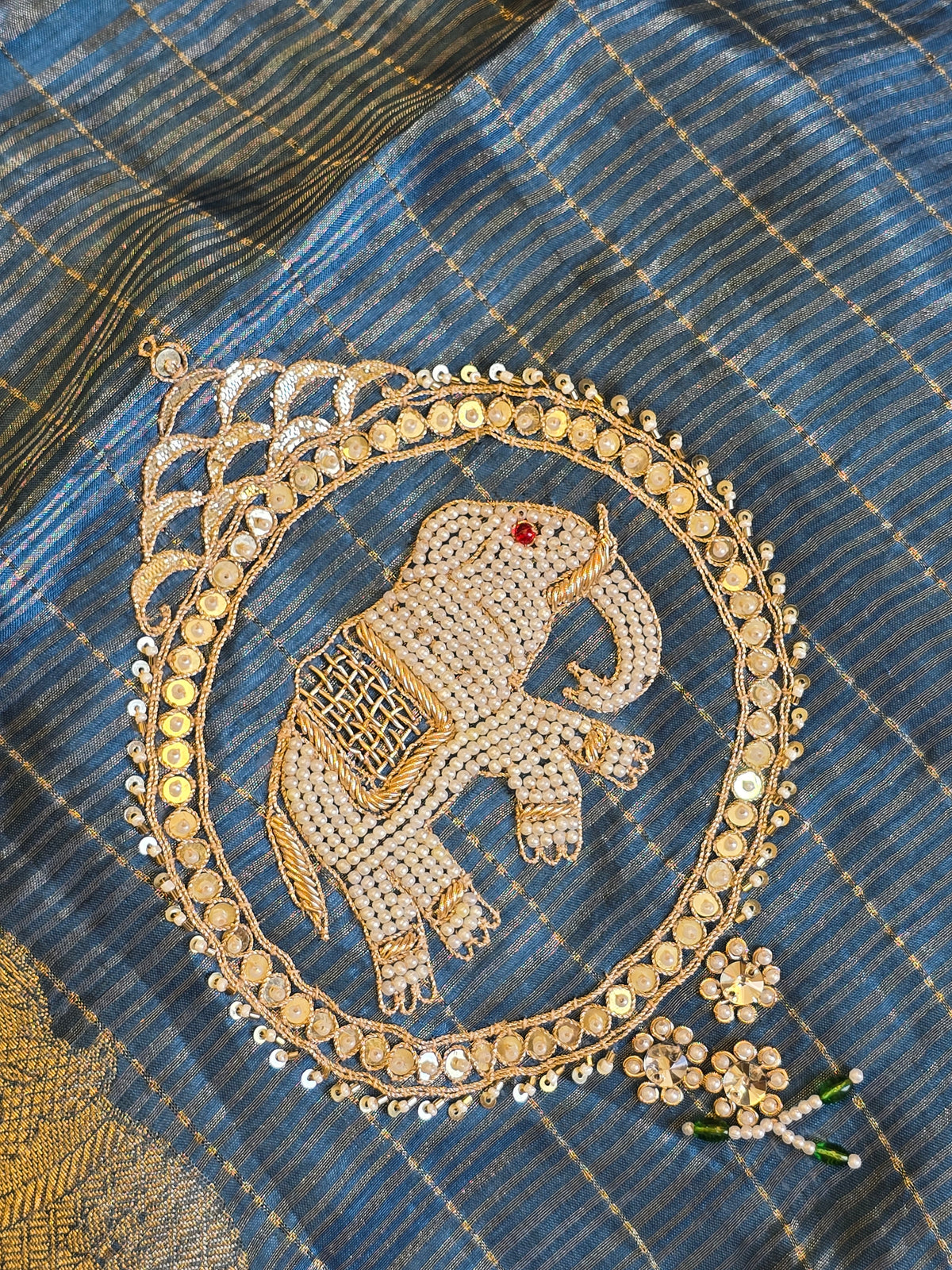 Elephant Motifs Saree