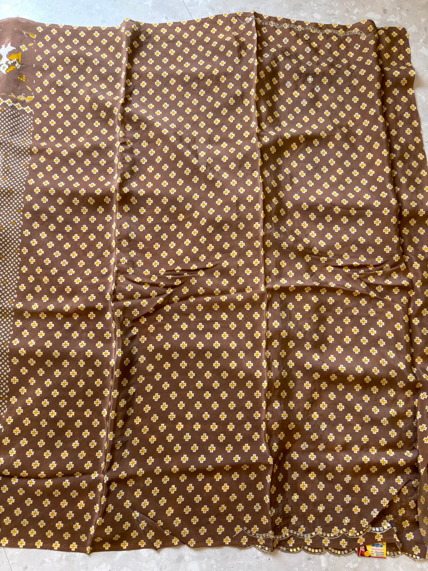 Traditional Patola and Bandhani Saree