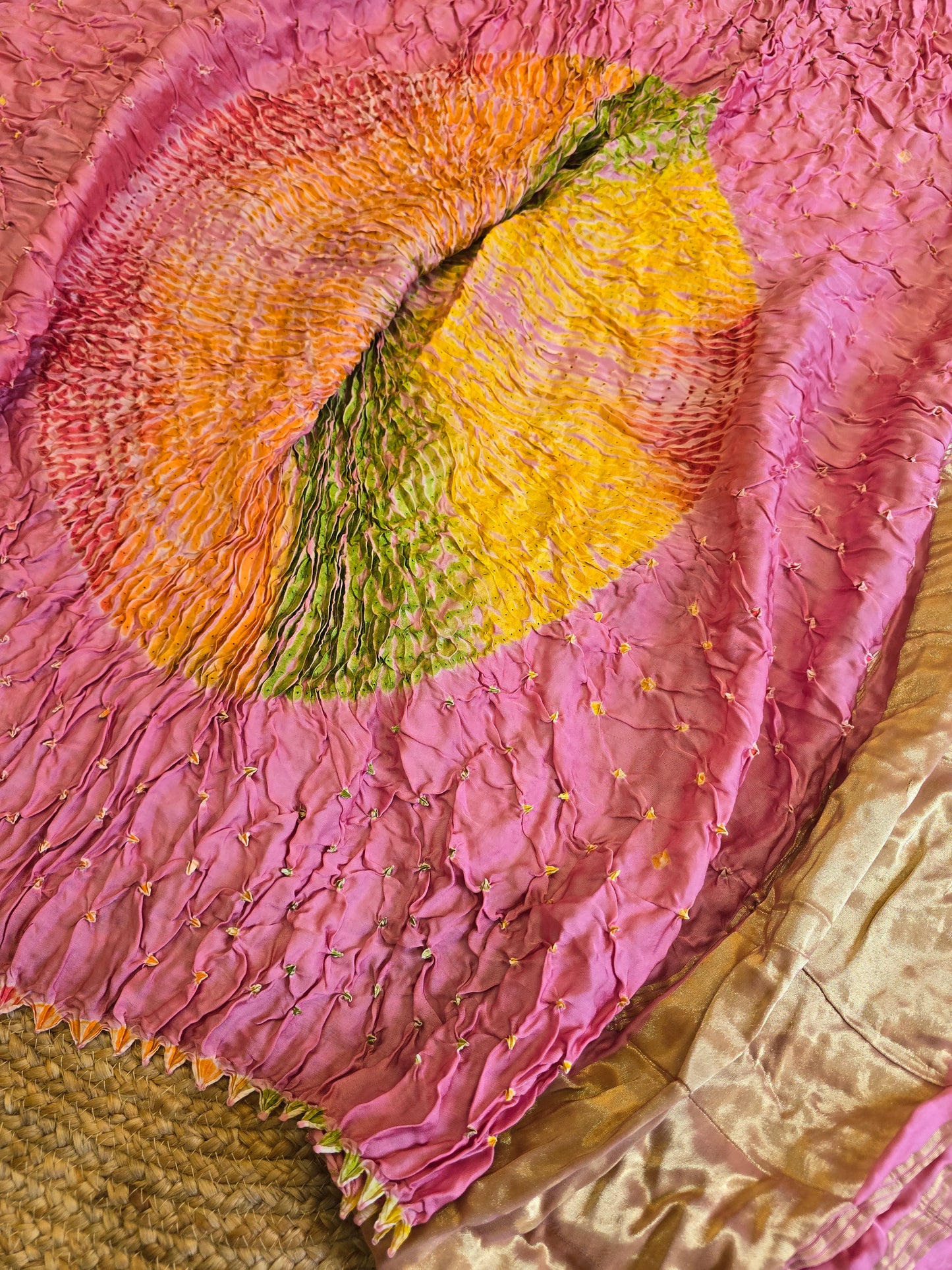 Bandhani x Sibori Saree
