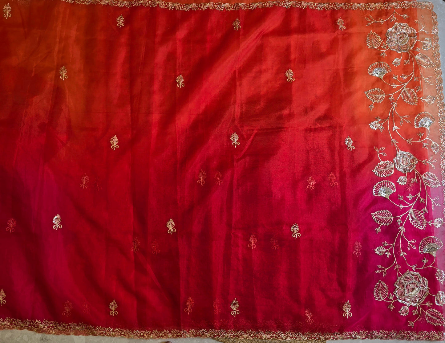 Vintage Work Saree