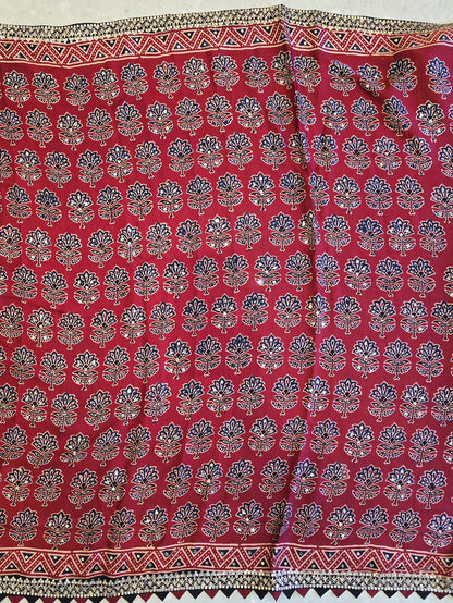 Pure Ajarakh Saree