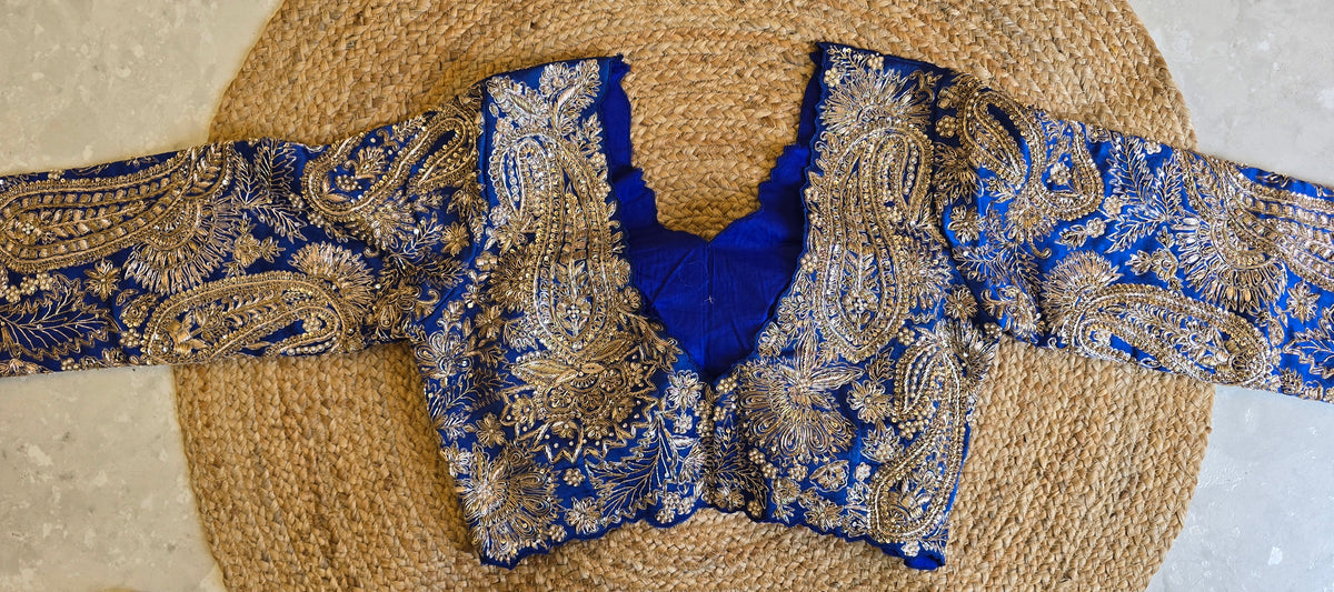 Pure Kora Silk Heavy Blouse Saree