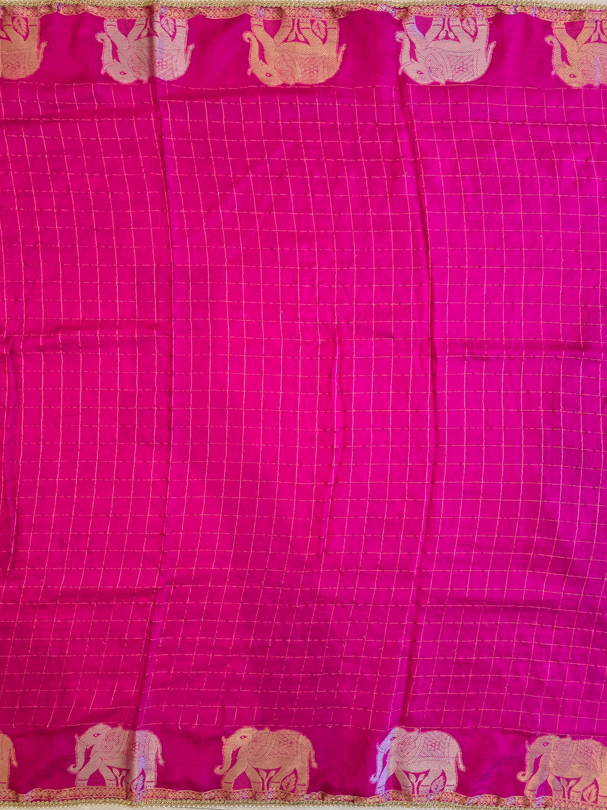 Elephant Motifs Saree