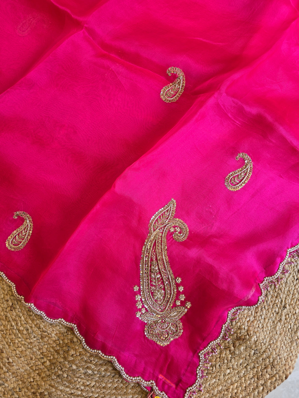 Pure Kora Silk Heavy Blouse Saree