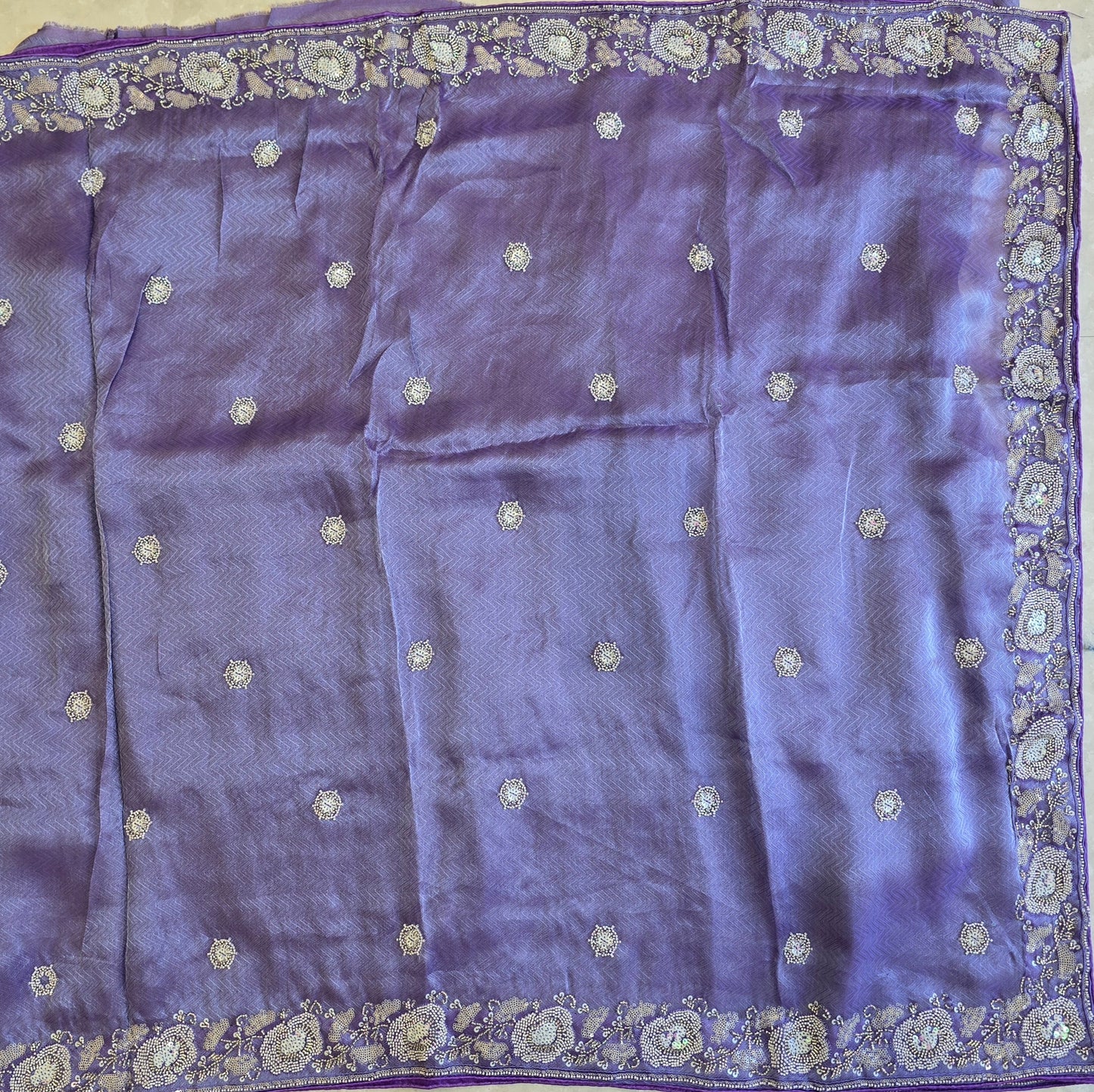 Tissue Work Saree