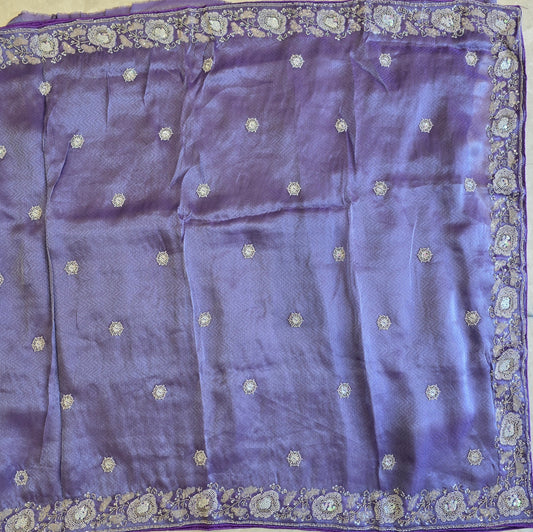 Tissue Work Saree