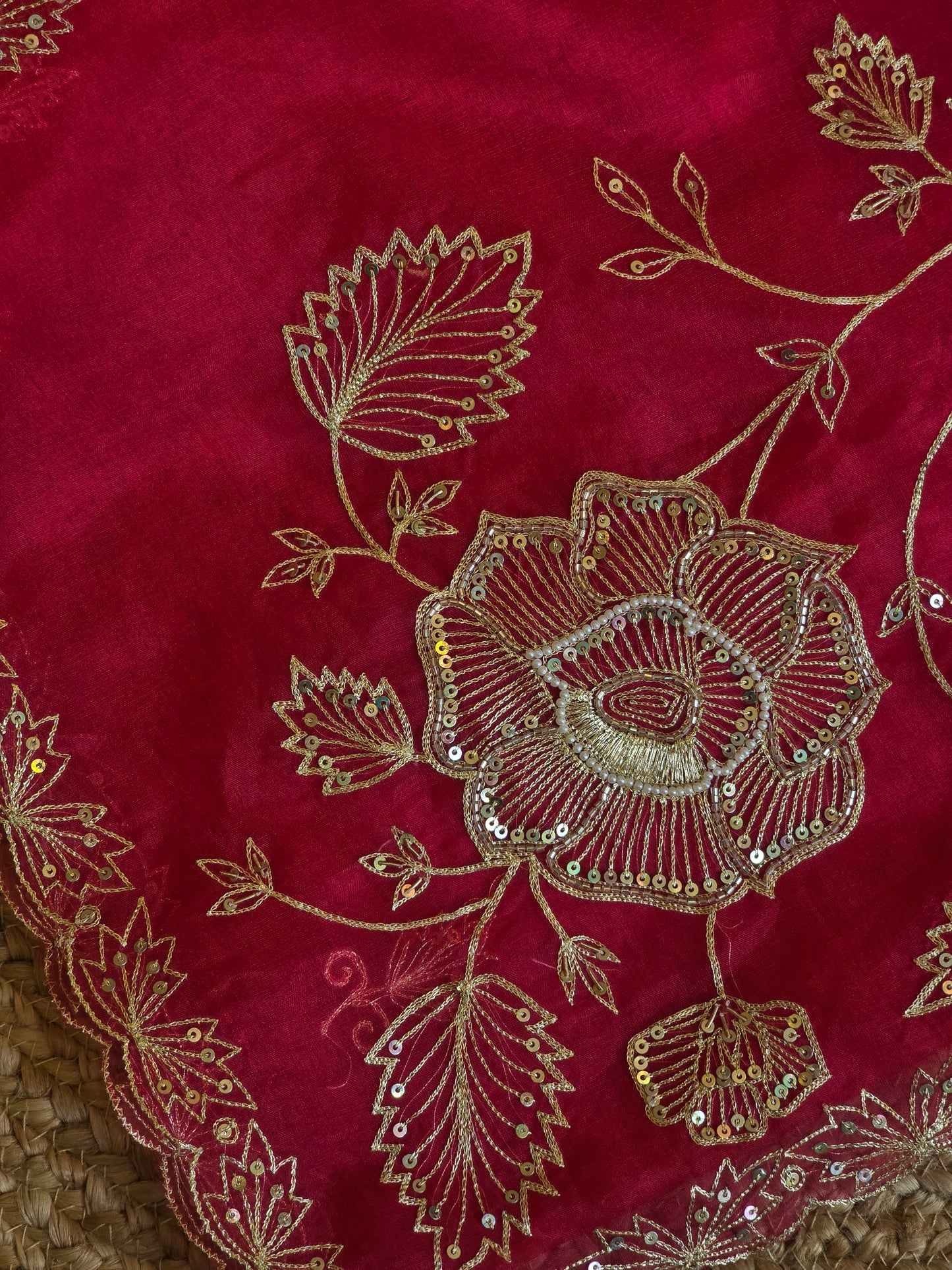 Vintage Work Saree