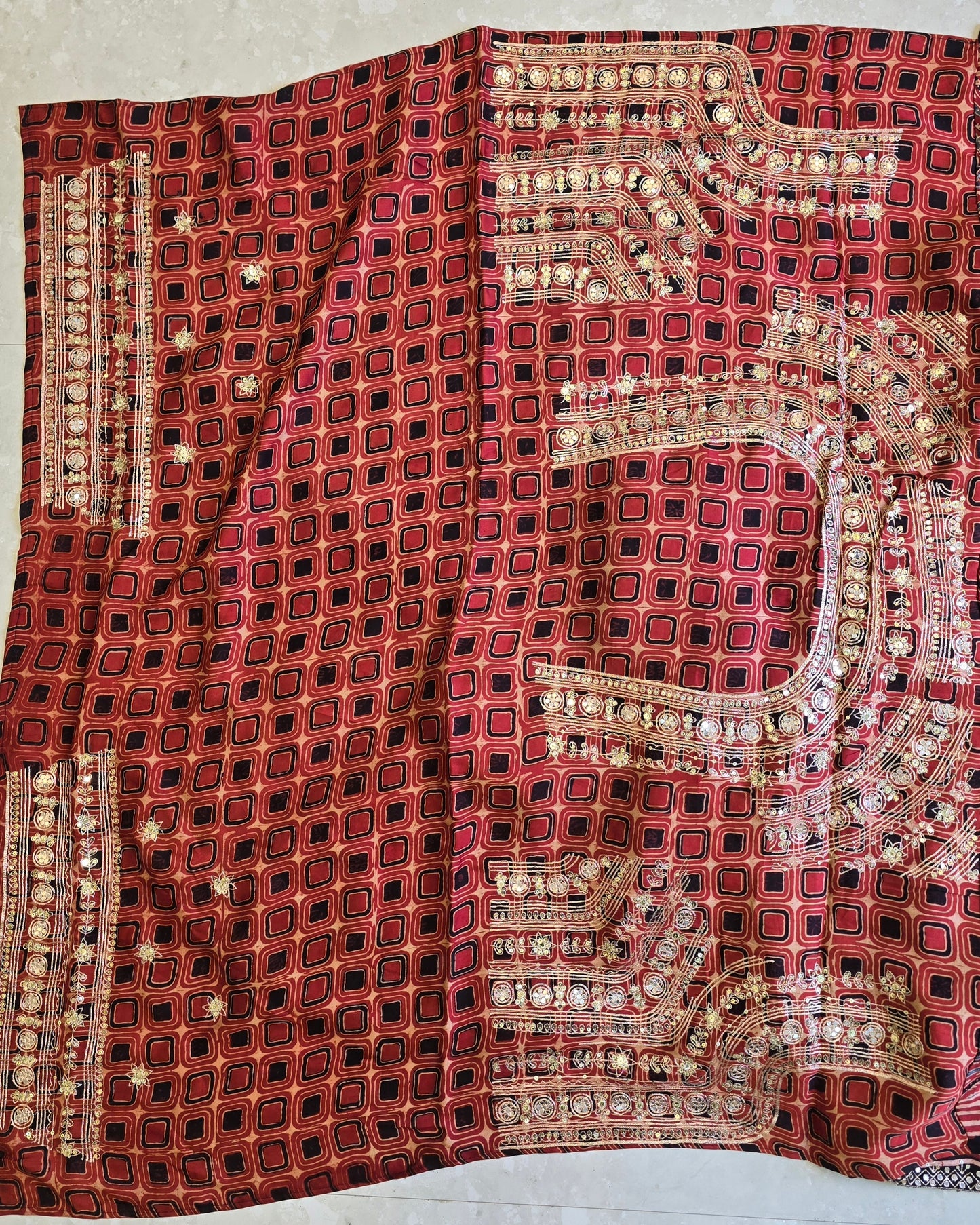 Pure Ajarakh Saree