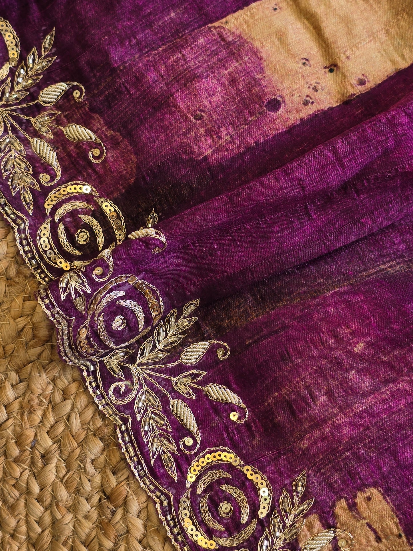 Abstract Print Saree
