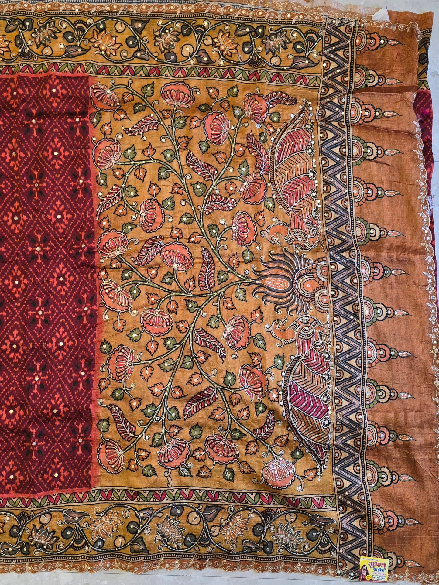 Patola x Kalamkaari Saree
