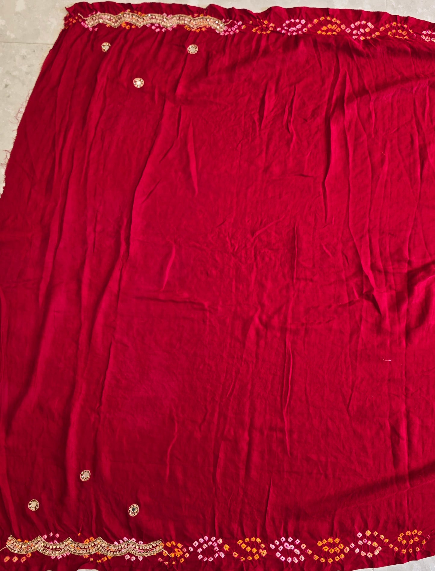 Pure Bandhani Saree
