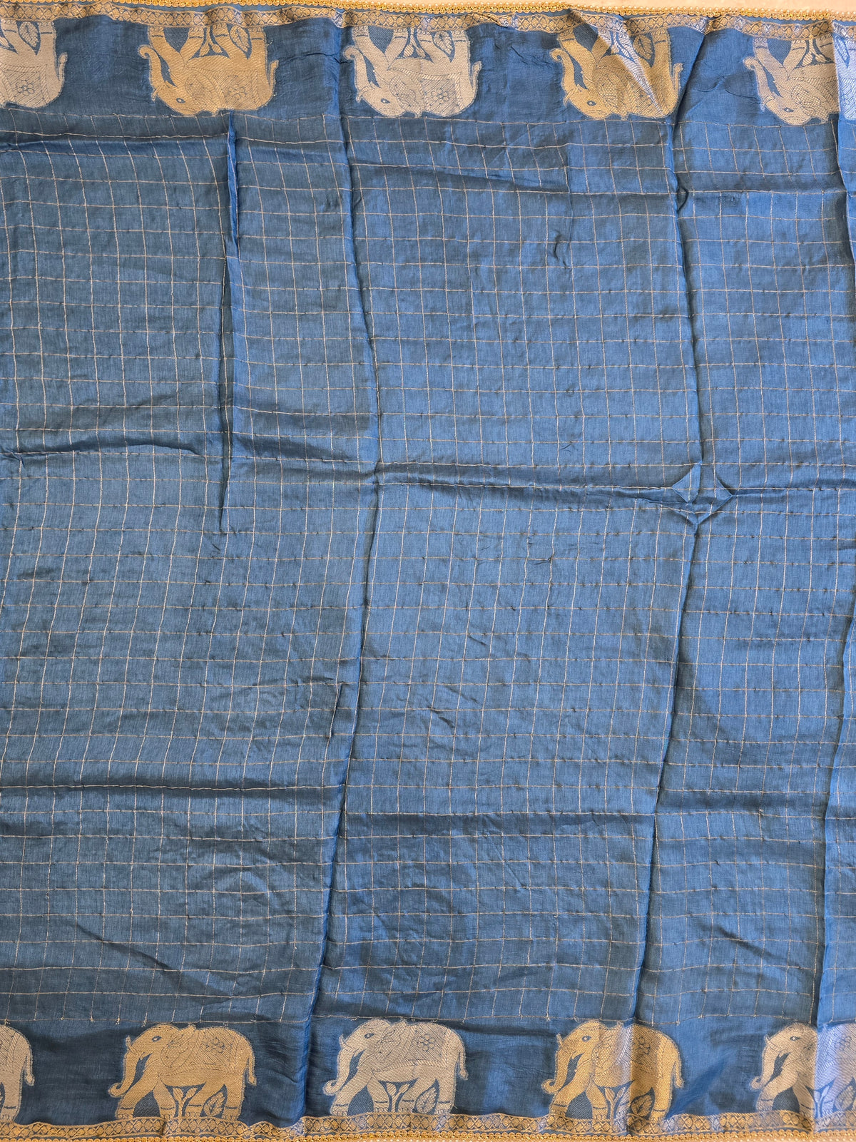 Elephant Motifs Saree
