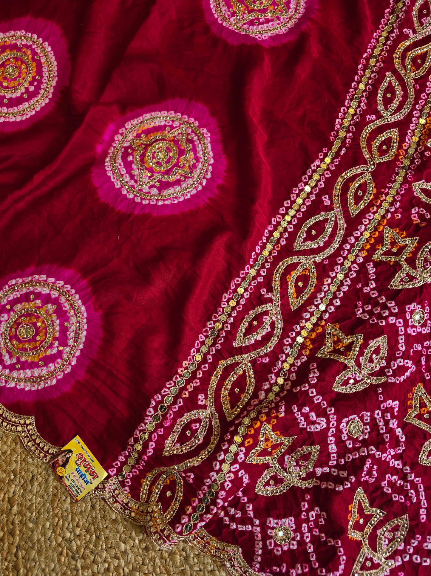 Pure Bandhani Saree