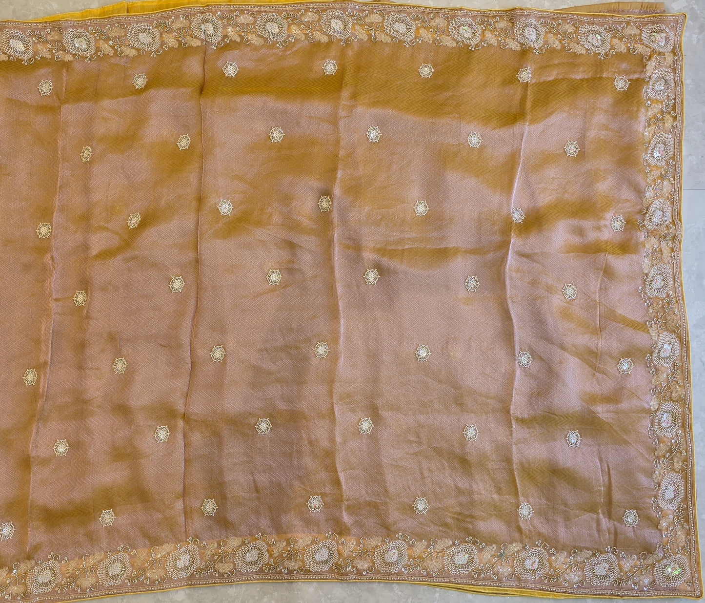 Tissue Work Saree